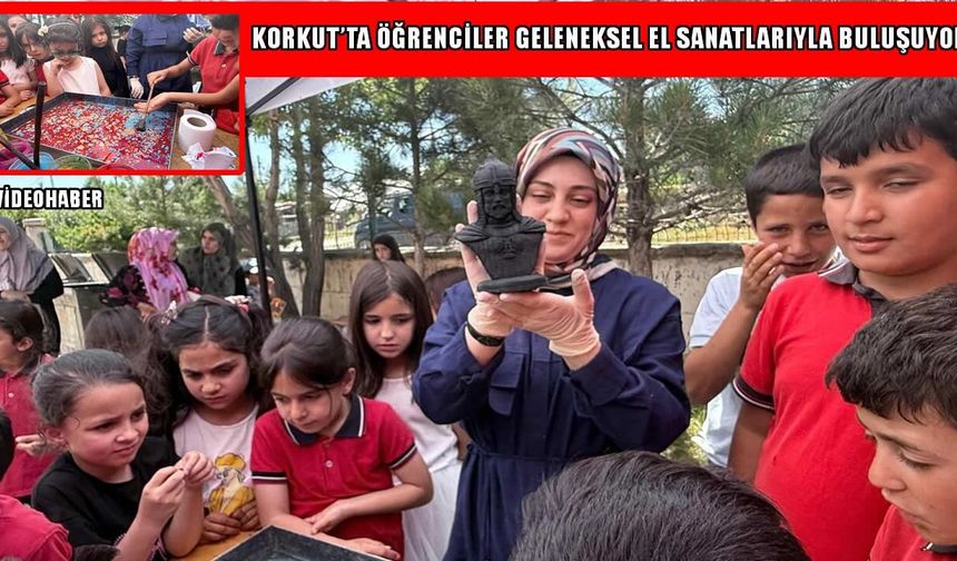 Korkut'ta öğrenciler geleneksel el sanatlarıyla tanıştı