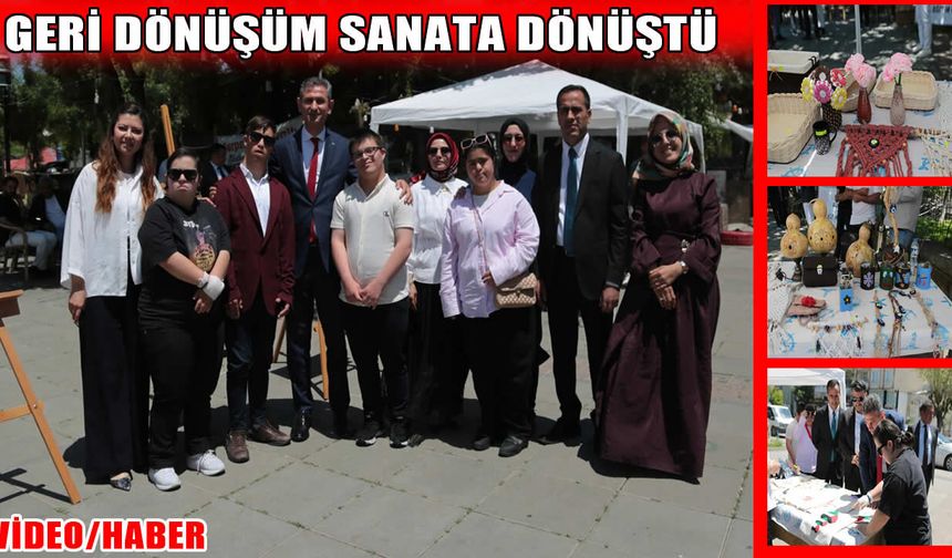 Ali Kuşçu Özel Eğitim Okulu’ndan anlamlı sergi: Geri dönüşüm sanata dönüştü