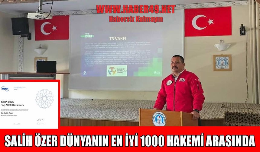 Muş’ta görev yapan akademisyenden uluslararası başarı