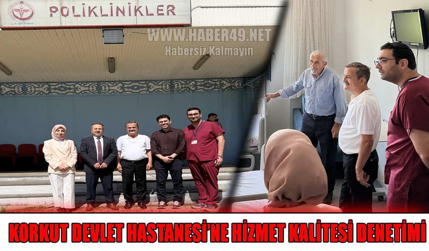 Muş İl Sağlık yönetiminden Korkut’taki sağlık hizmetlerine yakın takip
