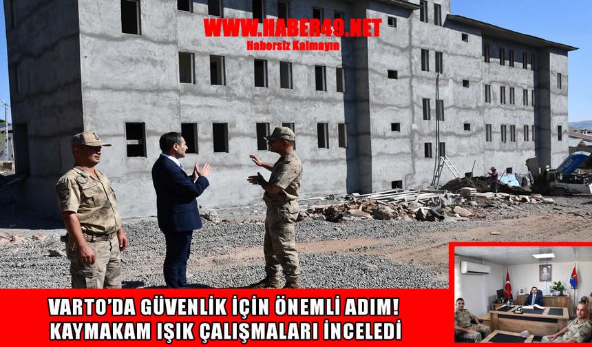 Varto Kaymakamı Işık’tan Jandarma Komutanı Çolak’a ziyaret