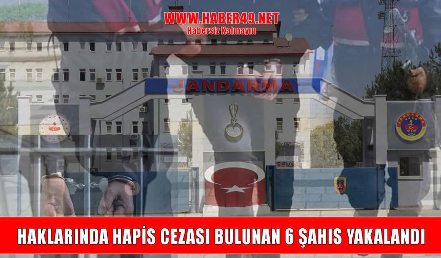 Muş’ta jandarmadan şafak operasyonu: 6 kişi tutuklandı