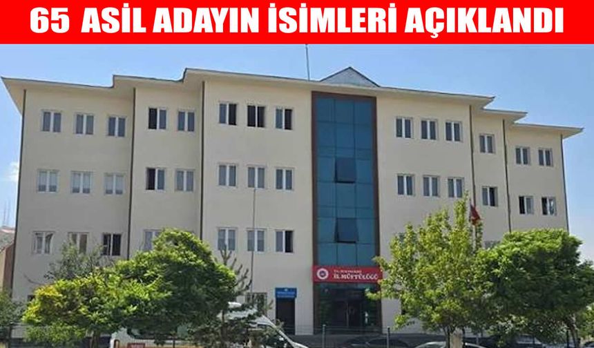Muş İl Müftülüğü'nde çalışacak 65 kişinin isim listesi açıklandı