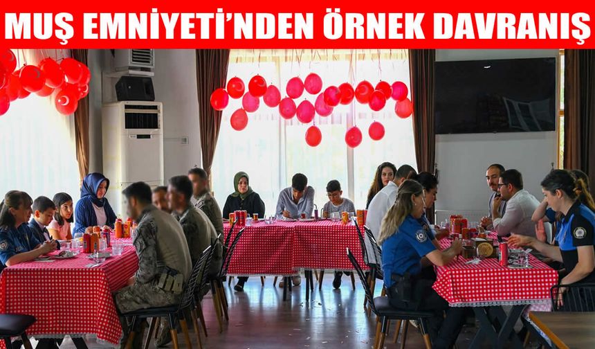 Muş İl Emniyet Müdürlüğü’nden şehit çocuğuna anlamlı sürpriz
