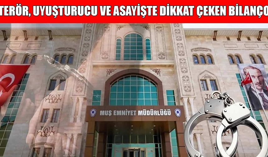Muş Emniyeti’nden suç ve suçluya geçit yok