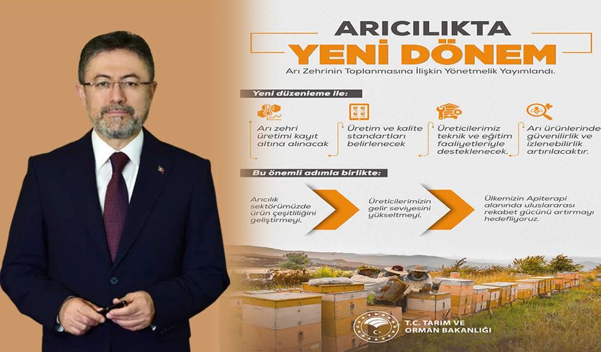Arı zehrinin toplanmasına ilişkin yönetmelik resmi gazetede yayımlandı