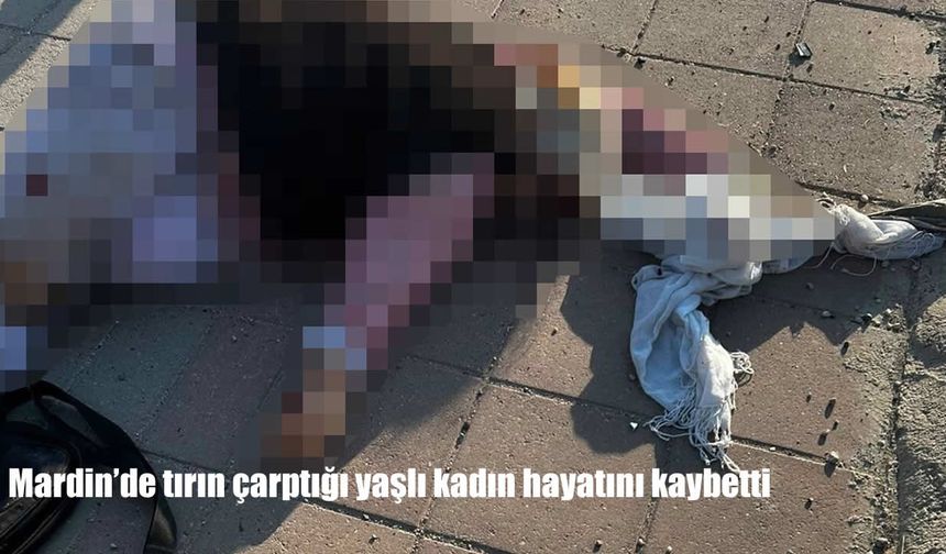 Mardin’de tırın çarptığı kadın hayatını kaybetti