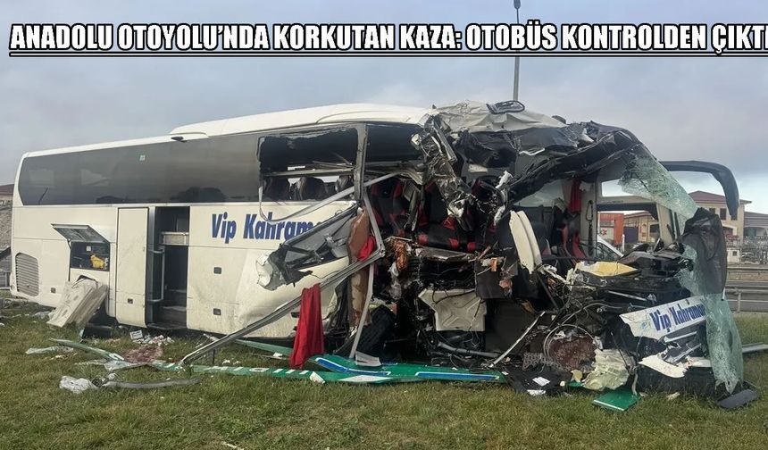 Bolu'da yolcu otobüsü kaza yaptı: 5'i ağır 15 yaralı