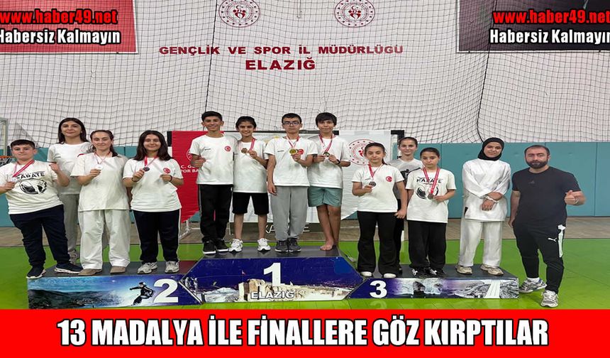 Muşlu karateciler Elazığ’dan 13 madalyayla döndü