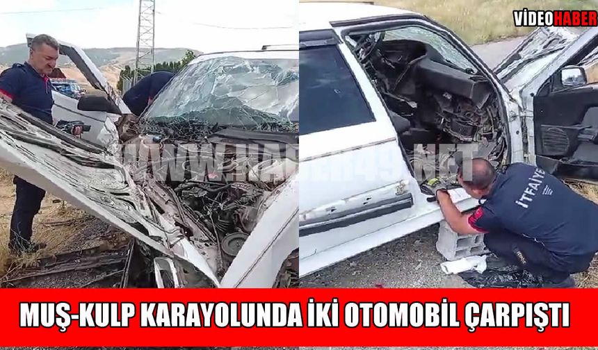 Muş-Kulp yolunda korkutan kaza: 1’i ağır 5 yaralı