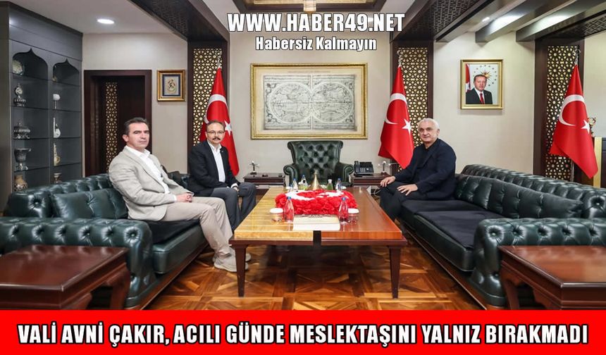 Muş Valisi Çakır’dan Siirt’e taziye ziyareti