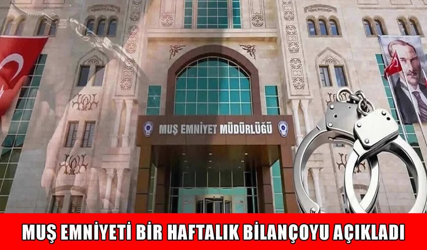 Muş Emniyeti’nden suçlulara geçit yok: Aranan şahıslar ve cezaevi firarileri yakalandı