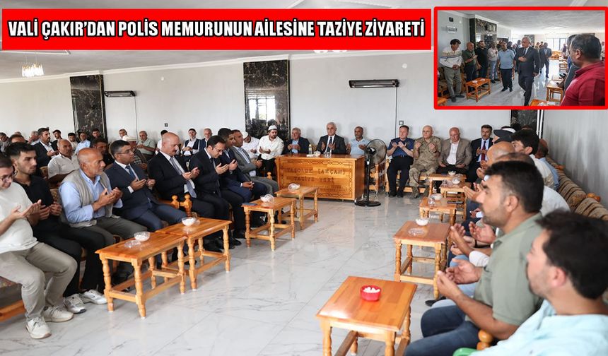 Muş Valisi Çakır’dan polis memuru Kartal’ın ailesine taziye ziyareti