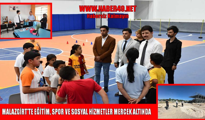 Malazgirt Kaymakamı Kahraman'dan eğitim ve gençlik kurumlarına ziyaret