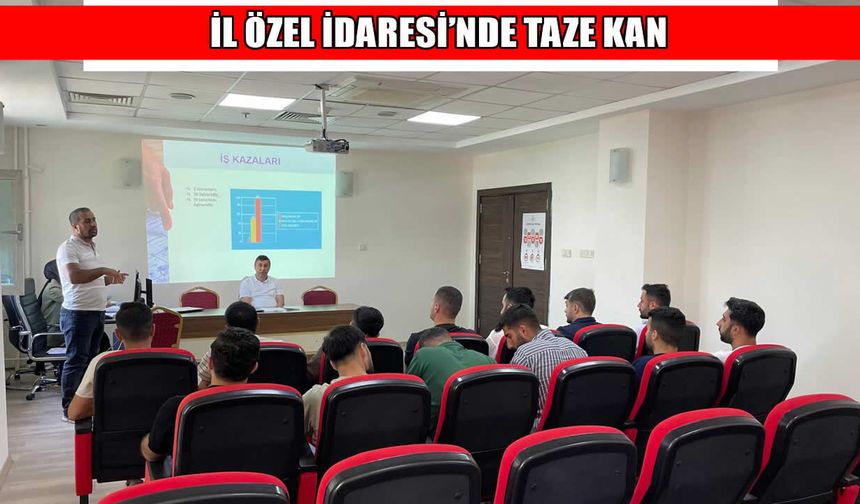 İl Özel İdaresi’nde 14 yeni personel görev başında
