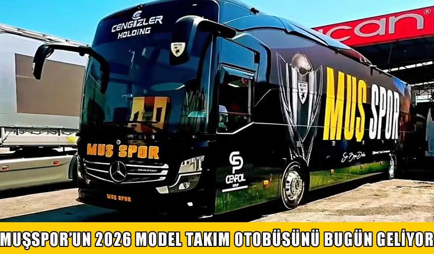 Özel tasarım, modern donanım: Muşspor’un yeni otobüsü bugün geliyor