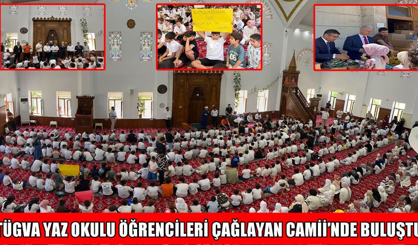 TÜGVA yaz okulu öğrencileri Çağlayan Camii’nde bir araya geldi
