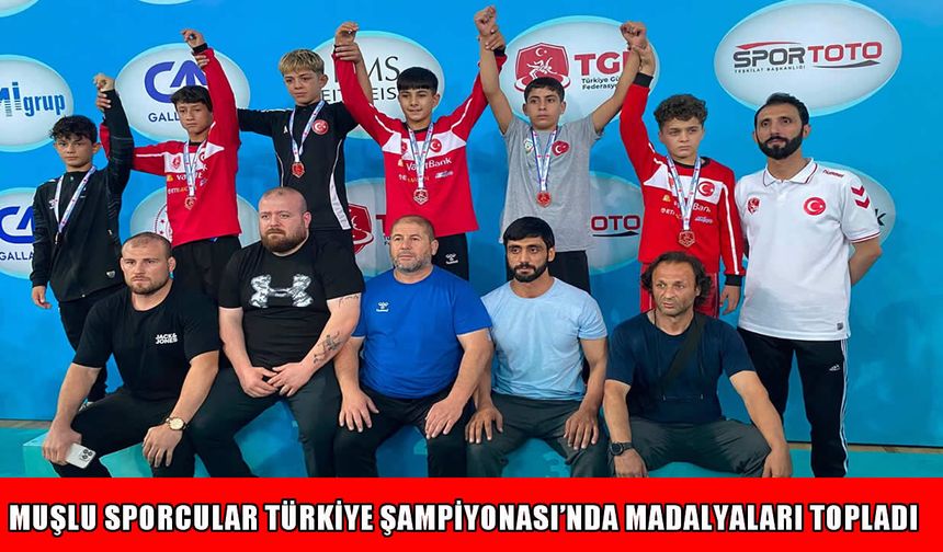 Muşlu minik pehlivanlardan Türkiye Şampiyonası'nda büyük başarı
