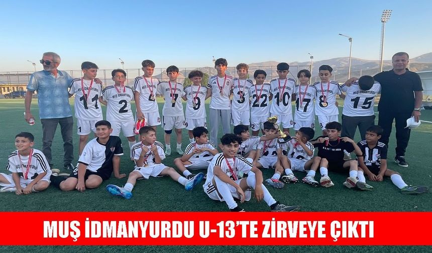 Muş'ta U-13 Şampiyonu İdmanyurdu oldu