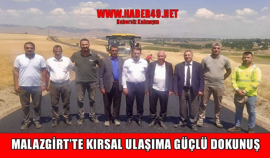 Malazgirt’te yol seferberliği: Hasretpınar yolunda ulaşım konforu artıyor