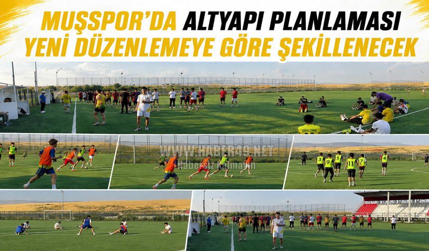 Muşspor altyapı planlamasında yeni rota: 3 kategori zorunlu, 2 kategori isteğe bağlı