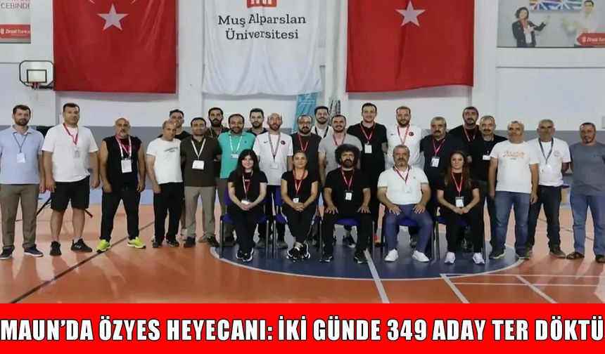 Muş’ta 2026-ÖZYES sınavı başarıyla tamamlandı