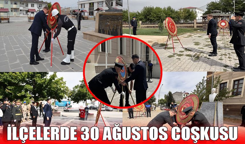 Muş’un ilçelerinde 30 Ağustos Zafer Bayramı coşkusu