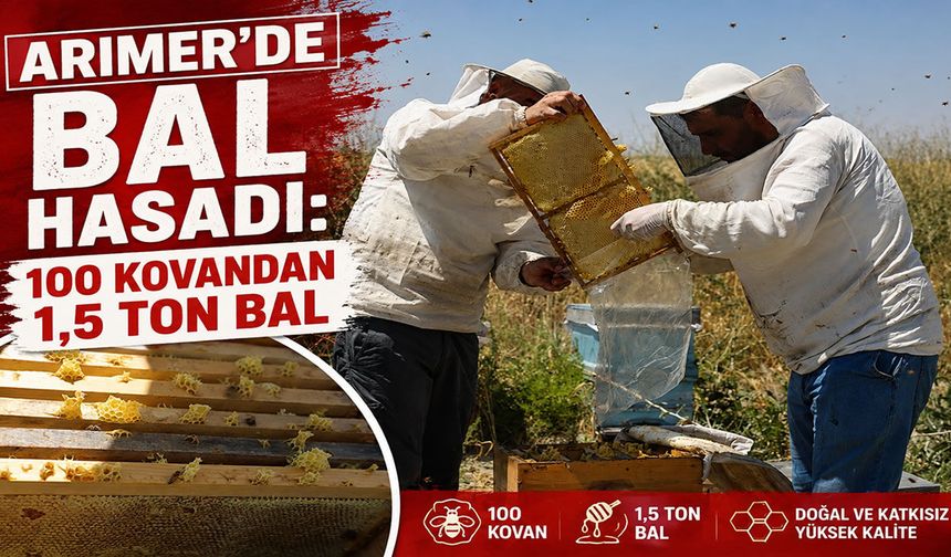 MAUN’DA bal hasadı: 100 kovandan 1,5 ton bal elde edildi