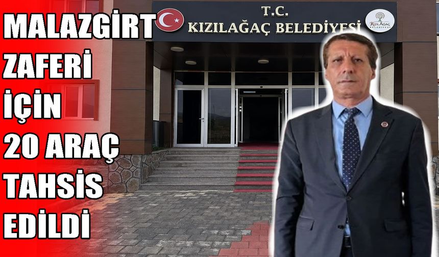 Kızılağaç Belediyesi’nden Malazgirt etkinliklerine ulaşım desteği: 20 araç kalkacak