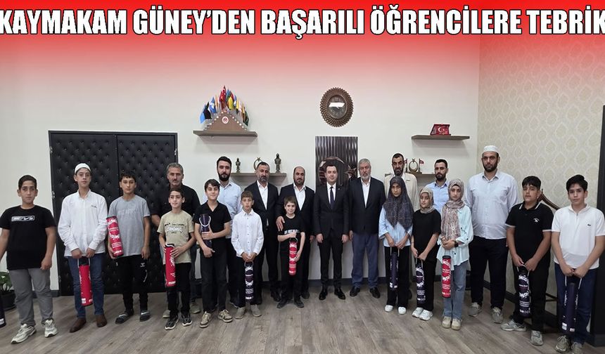 Hasköy Kaymakamı Güney, Kur’an kurslarının başarılı öğrencilerini ağırladı