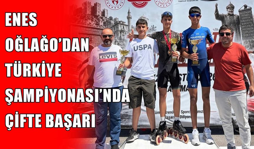 Muşlu sporcu Enes Oğlağo'dan Karaman'da çifte madalya gururu!