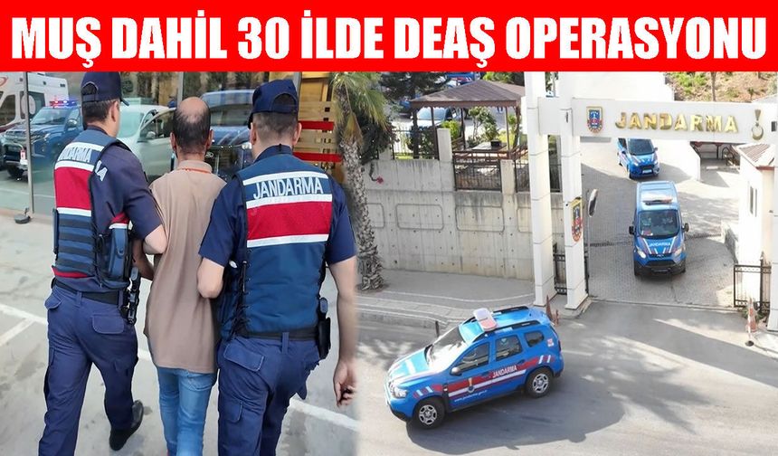 Muş’un da aralarında bulunduğu 30 ilde DEAŞ operasyonu: 104 şüpheli yakalandı