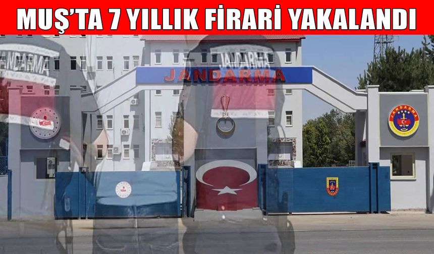 Muş’ta hırsızlık suçlarından 7 yıl 4 ay cezası bulunun firari yakalandı