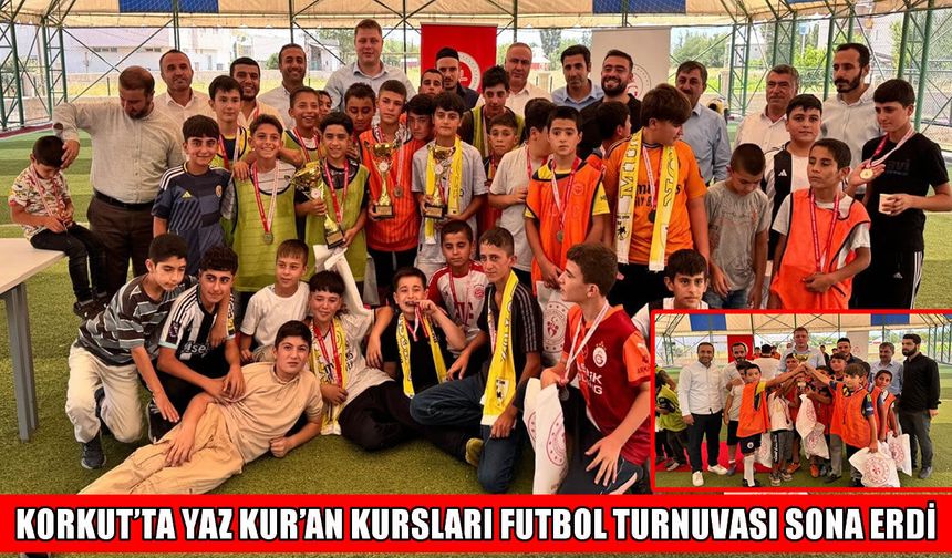 Korkut’ta yaz Kur’an Kursları Futbol Turnuvası’nda şampiyonluk heyecanı yaşandı