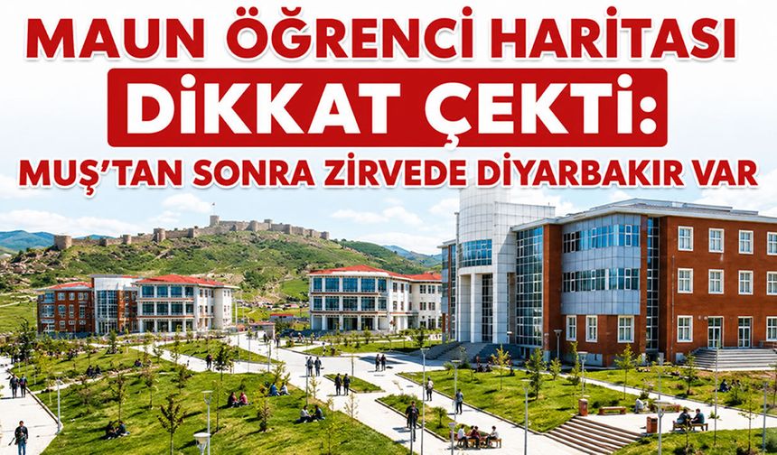 MAUN'un öğrenci haritası açıklandı: Muş'tan sonra en çok o il tercih ediyor!