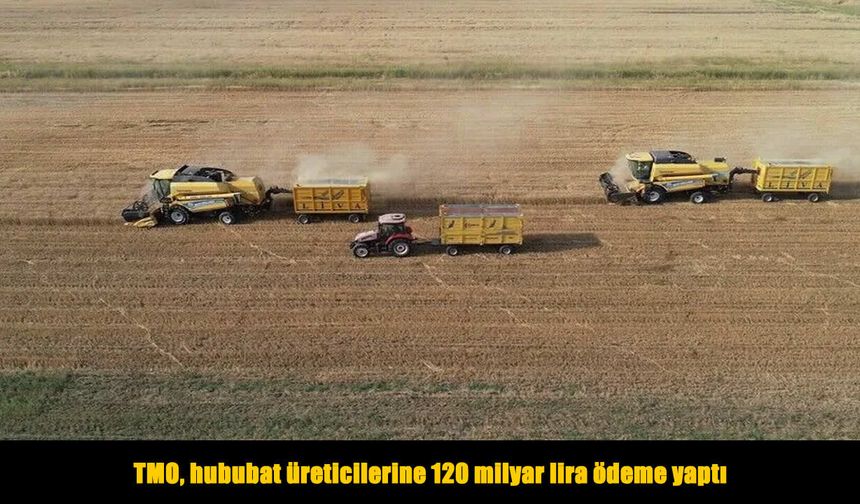 TMO, hububat üreticilerine 120 milyar lira ödeme yaptı