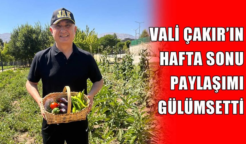 Muş Valisi Çakır’dan renkli paylaşım: “Muş güveci için malzemeler hazır”