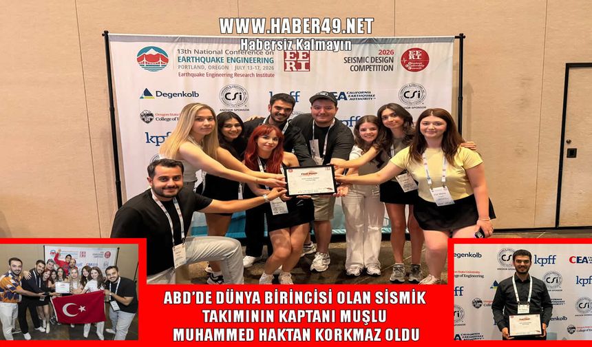 Türkiye’ye ilk şampiyonluğu getiren Muşlu mühendis!