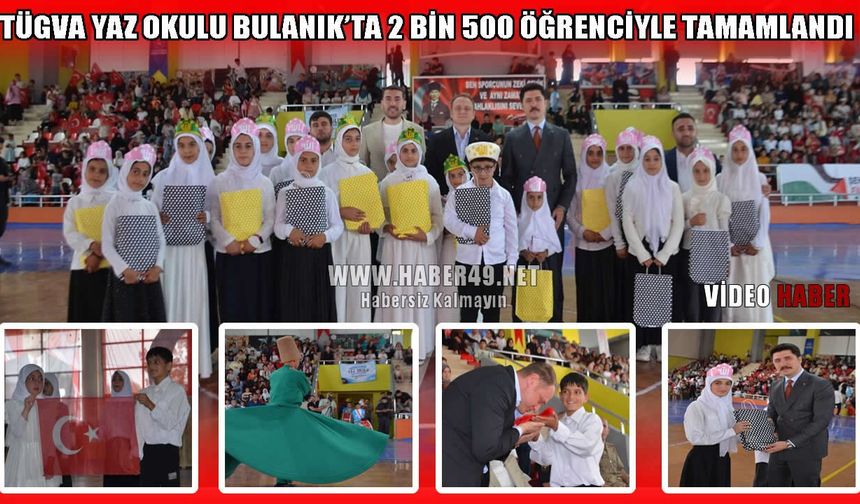 Bulanık’ta 2 bin 500 öğrenci mezuniyet heyecanı yaşadı