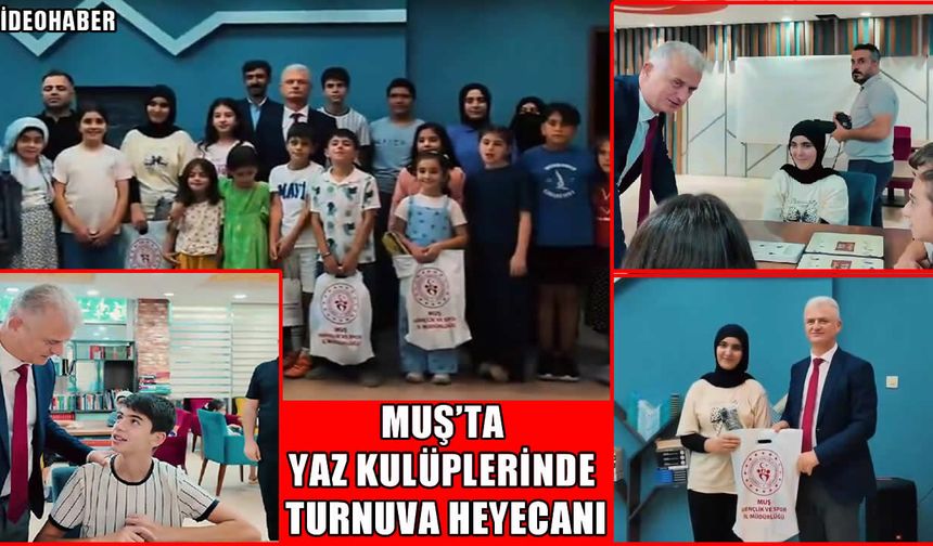 Muş’ta yaz kulüplerinde turnuva heyecanı: Gençler mangala ve reversi için yarıştı
