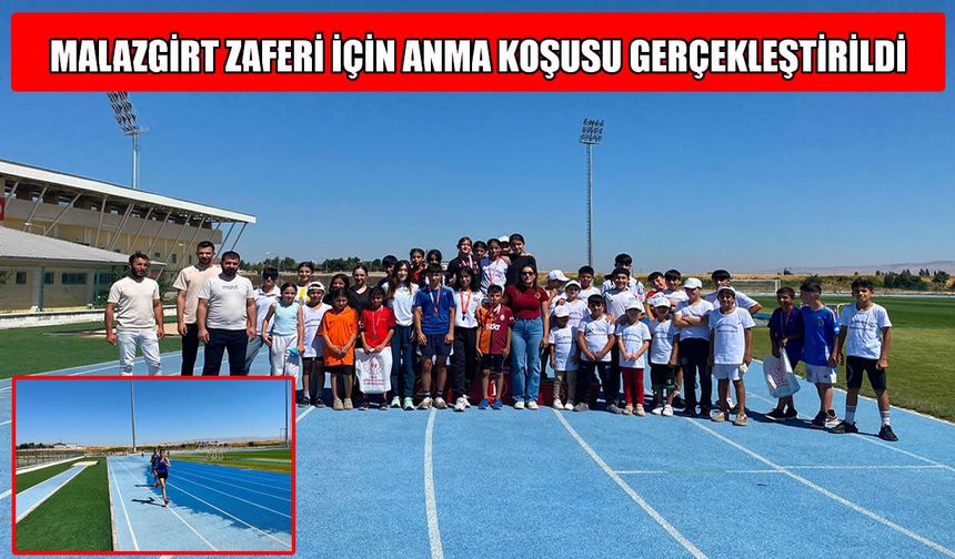 Muş'ta genç sporcular Malazgirt Zaferi için koştu