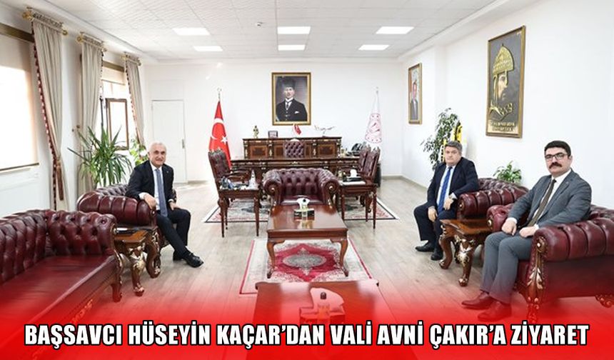 Muş Cumhuriyet Başsavcısı ve Başsavcı Vekilinden Vali Avni Çakır’a ziyaret