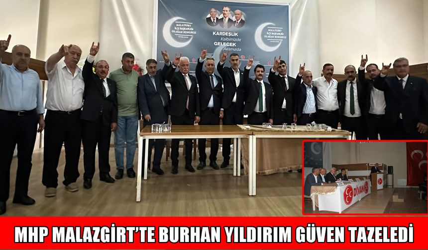 Milliyetçi Hareket Partisi Malazgirt ilçe başkanlığı kongresi gerçekleştirildi