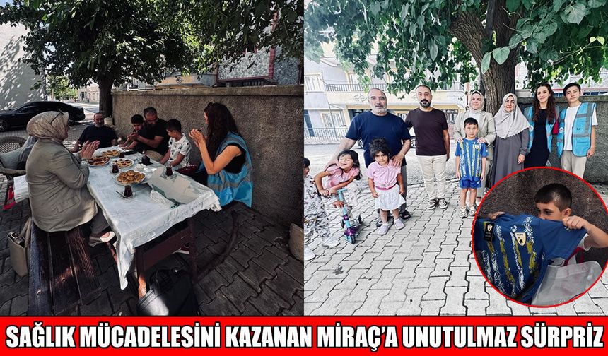 Muş’ta 4 yıllık sağlık mücadelesini kazanan Miraç’a anlamlı ziyaret