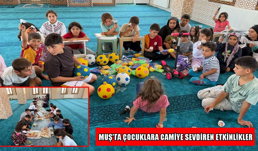 Muş’ta Kur’an kursu öğrencilerine gönülleri ısıtan ikramlar