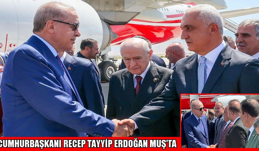 Cumhurbaşkanı Erdoğan, Malazgirt Zaferi kutlamaları için Muş’ta