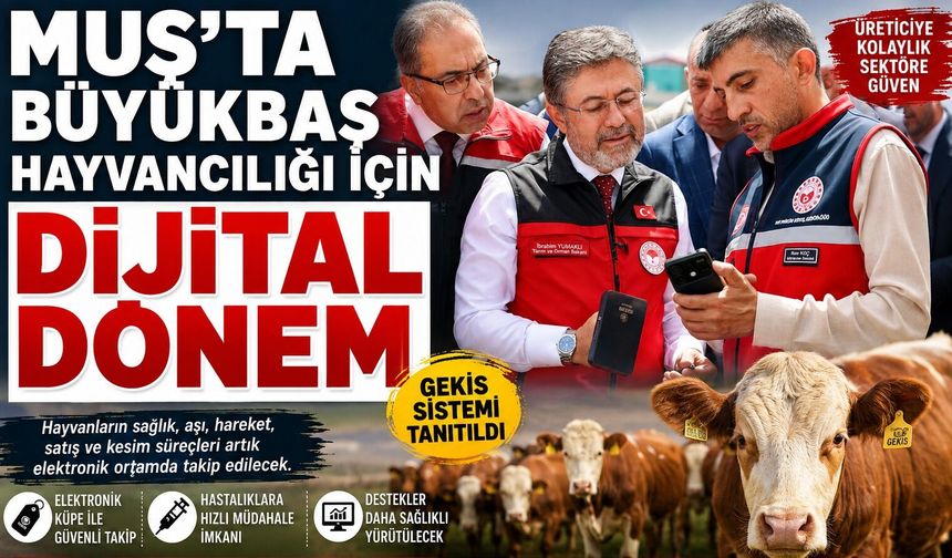 Hayvancılıkta dijital devrim: GEKİS ile elektronik takip dönemi başlıyor