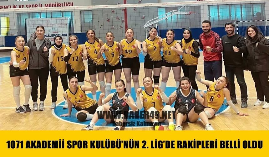 Akademi Spor Kulübü’nün 2. Lig’deki rakipleri belli oldu