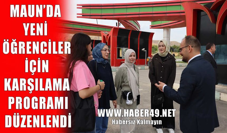Rektör Alican’dan MAUN’un yeni öğrencilerine sıcak karşılama
