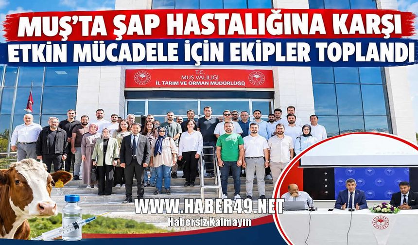 Muş Tarım İl Müdürlüğü'nden şap hastalığı tedbiri: Aşılama ve denetimler sıkılaşıyor